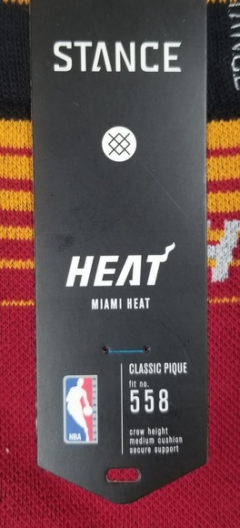 Stance NBA Miami Heat Heat Arena Logo M558D5HEAT - Picture 2 of 8